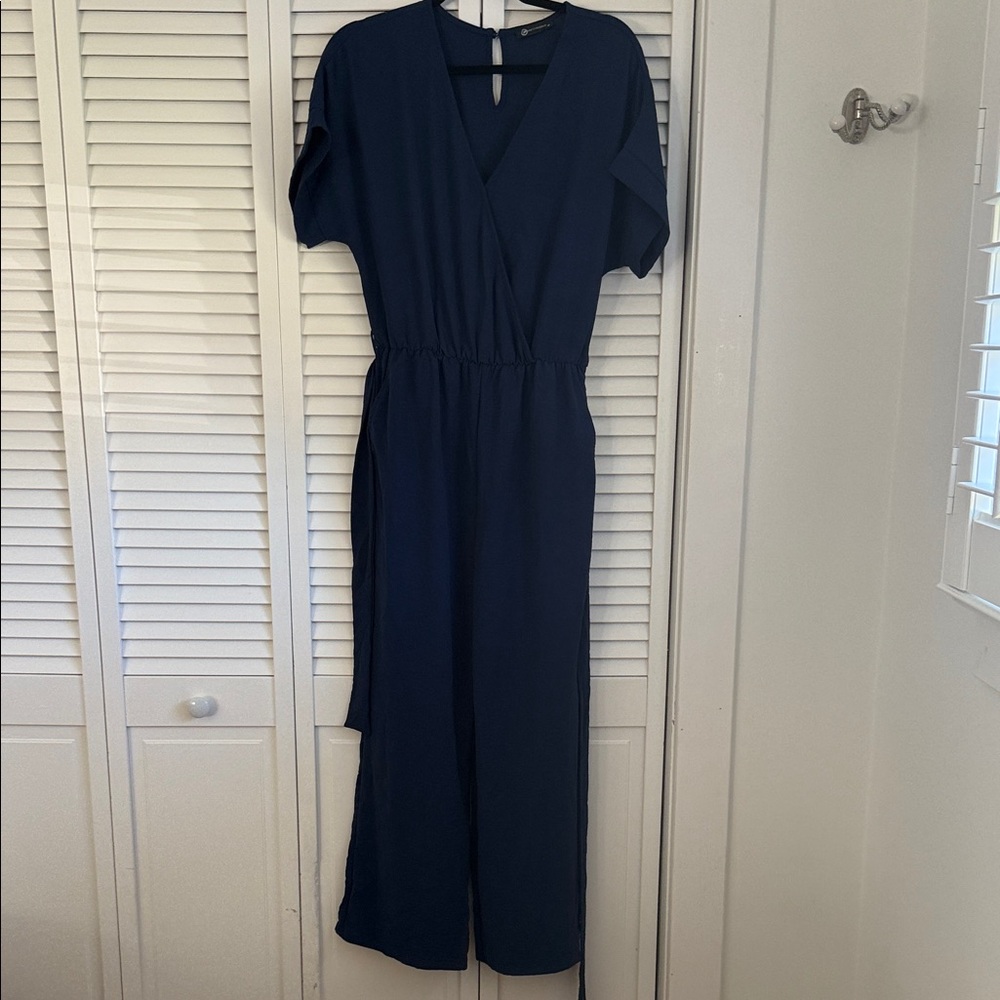 Pretty Garden Navy Blue Jumpsuit